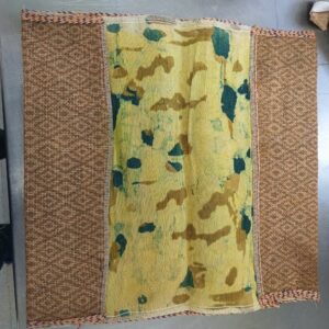 Jute Book Cover with Fabric Panel