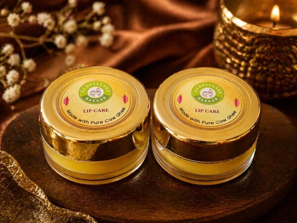 EcoVillage Bazaar Lip Care Balm (Made with Pure Cow Ghee)